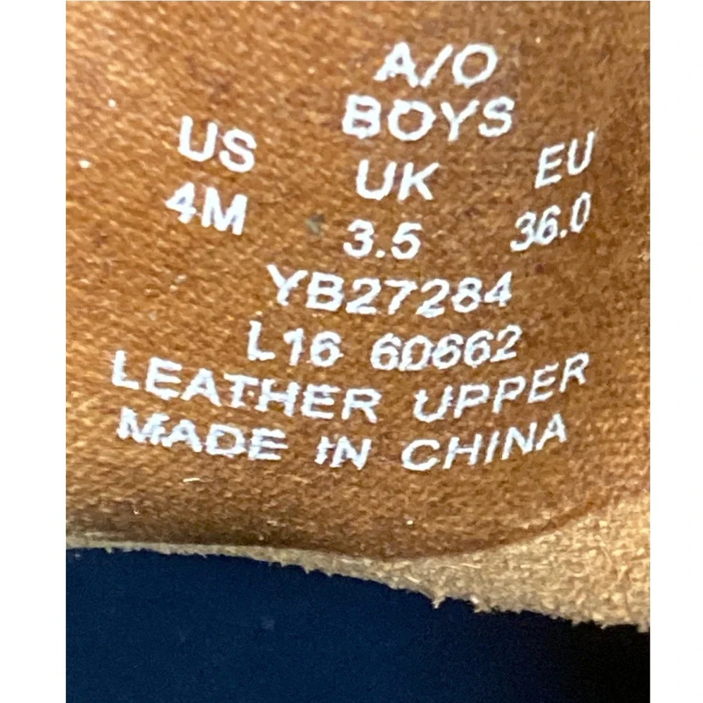 Sperry Top-Sider Boys Authentic Original Tan Leather Boat Shoes YB27284 Size 4M